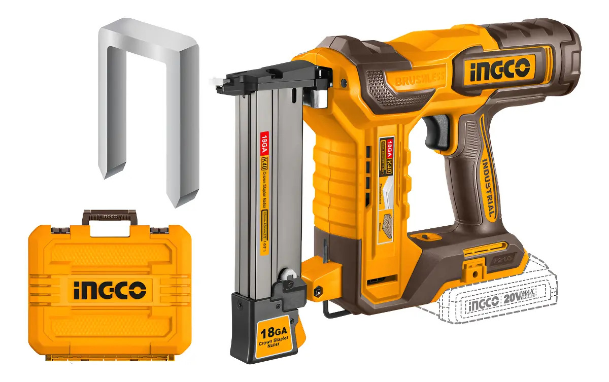 Clavadora Engrapadora A Bateria 40mm 20v Ingco Ccsnli6005