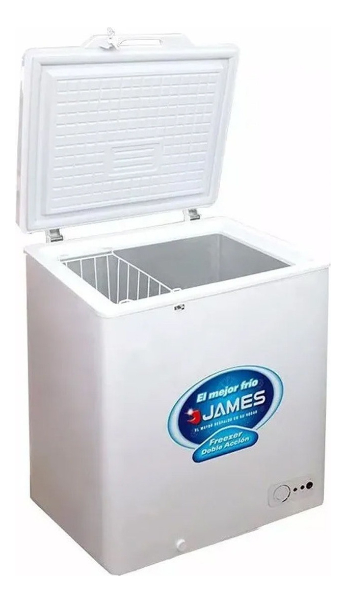 Freezer James Horizontal Fhj 150 Kt Doble Acción 142l Blanco