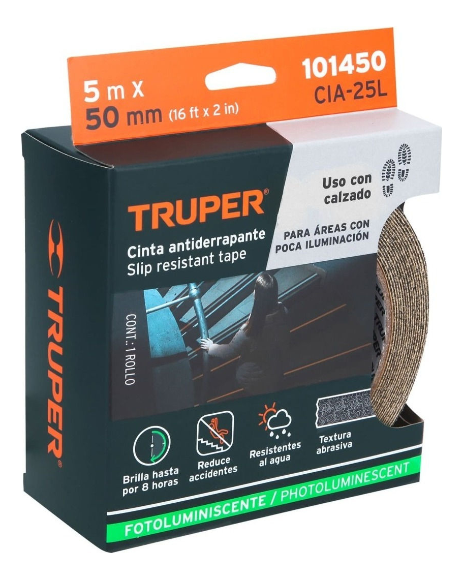 Cinta Antiderrapante 5mmx18m Antideslizante Fotoluminiscente - Imagen 2