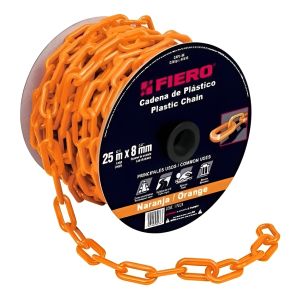 Cadena Plastica 8 Mm X 25 Mt Naranja Fiero - 44185