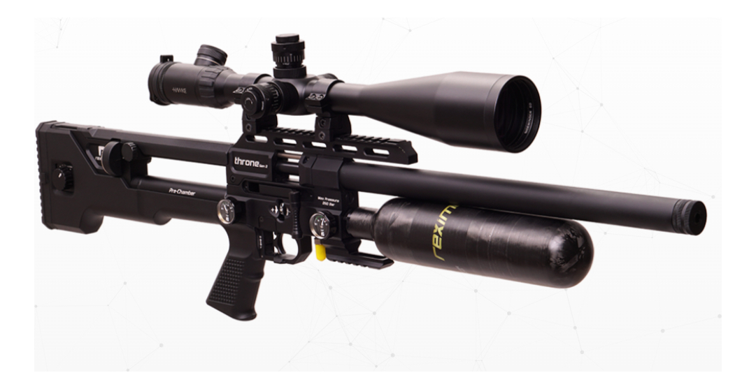 Carabina De Aire Comprimido Pcp Rifle Throne Gen2 Remimex Negro 5.5 Mm