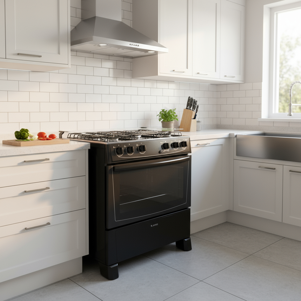 Cocina James 5 Hornallas Negra Mod C 150 B - Imagen 2