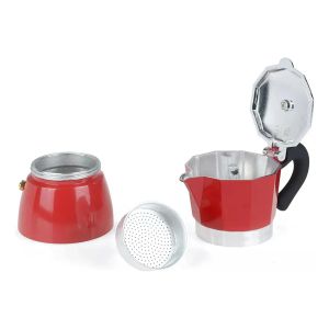 Cafetera 3 Tazas Coffee Star Red Tognana