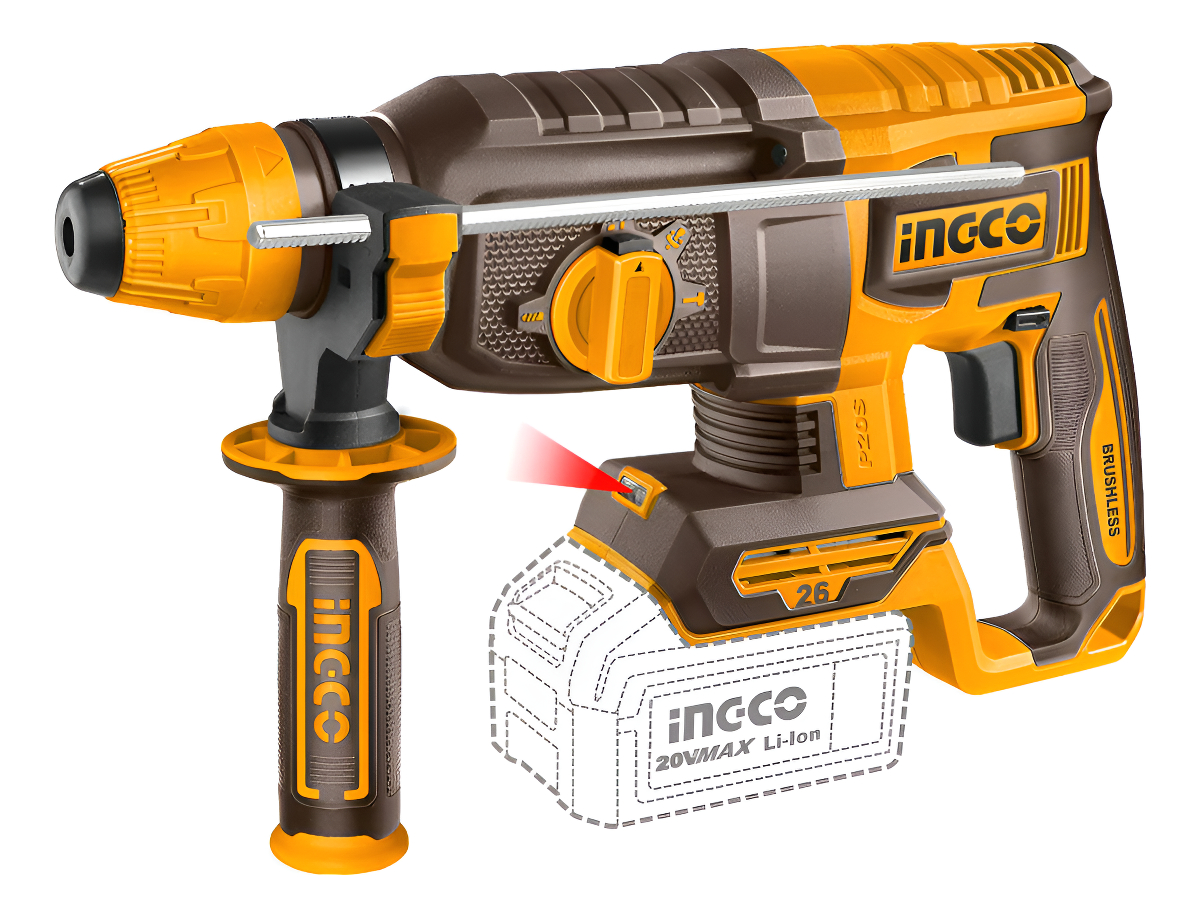 Rotomartillo Brushless Valija Y Accesorios Ingco Crhli202682