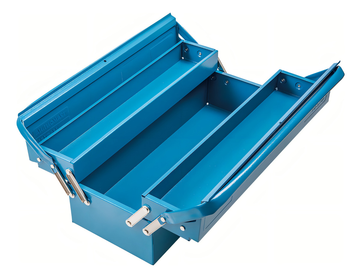 Caja De Herramientas Tramontina Para Acordeón Con 3 Cajones, Color Azul - Imagen 2