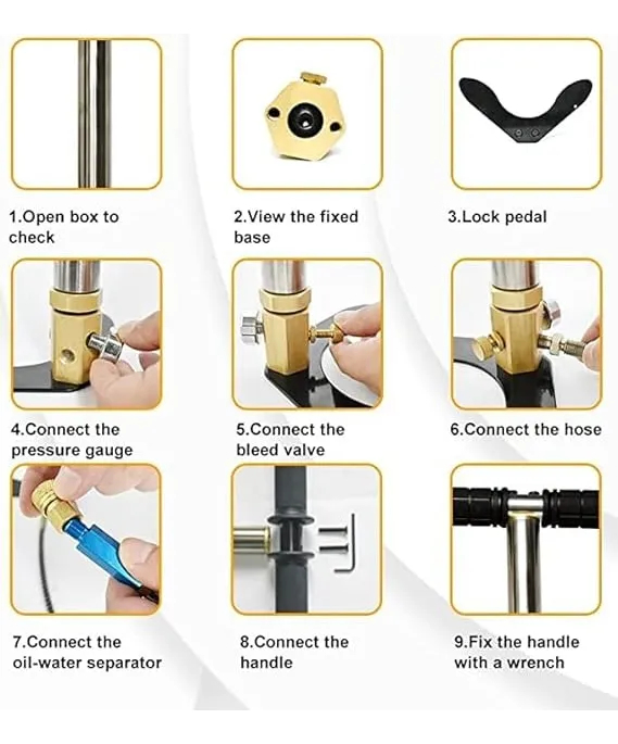 Inflador Pcp Para Rifles De Aire Comprimido 300 Bar 4500 Ps - Imagen 5