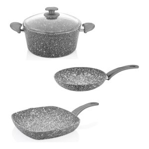 Bateria De Ollas Granito 4 Piezas - Papilla