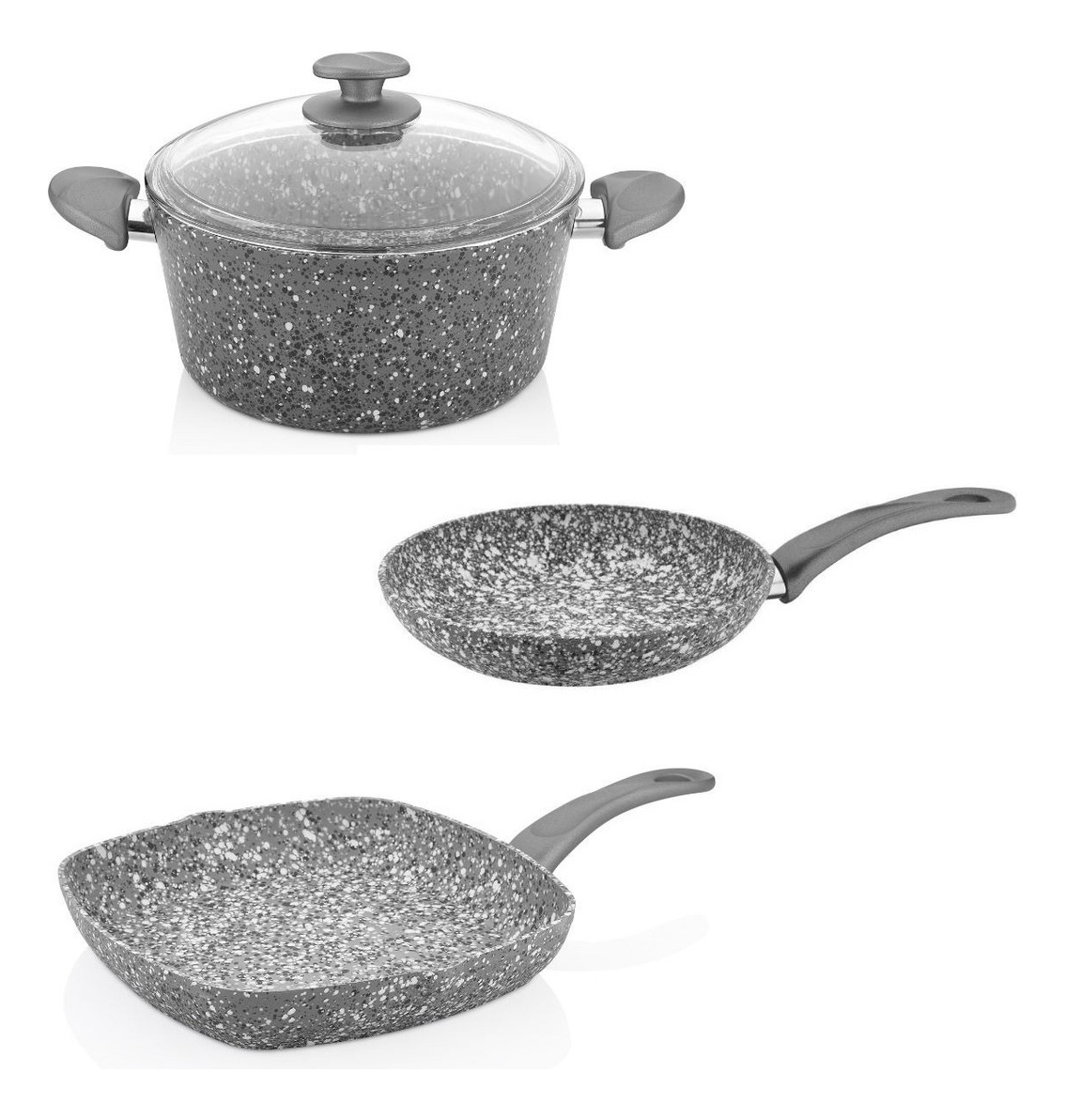 Bateria De Ollas Granito 4 Piezas - Papilla