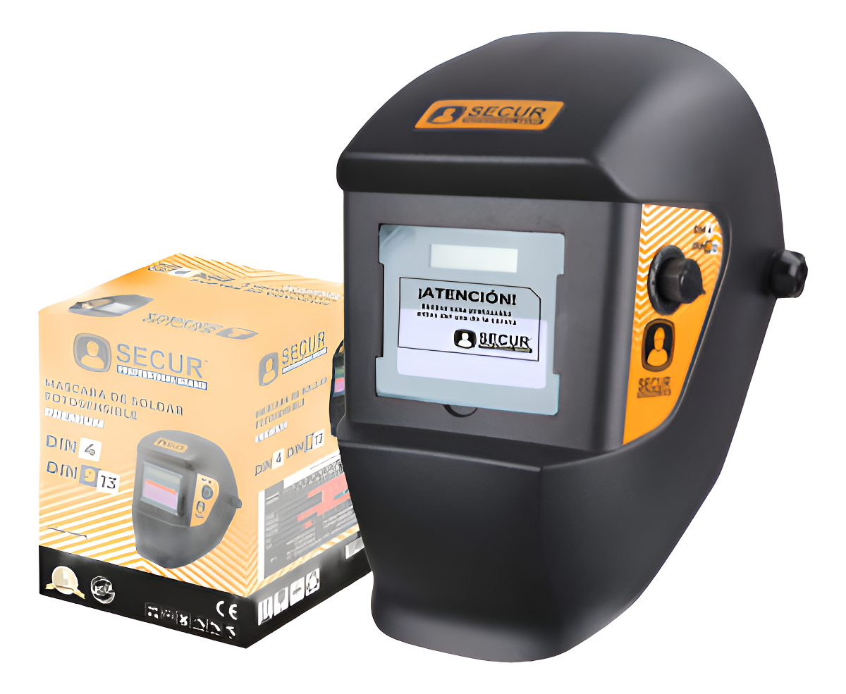 Mascara De Soldar Fotosensible Premium Secur Negro Lisa