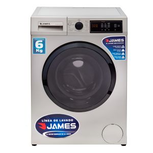 Lavarropas James Lr 6990t Silver 6kg Automático Color Gris