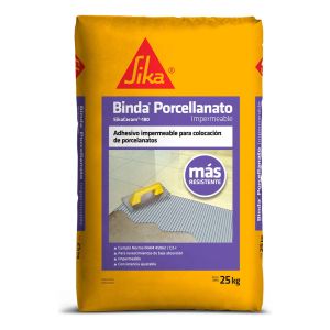 Adhesivo Impermeable Sika Binda Porcellanato 25 Kg