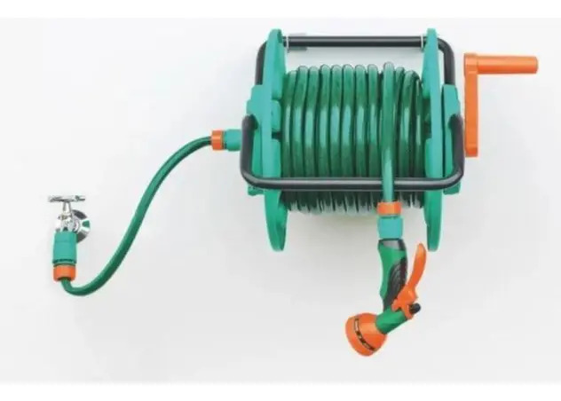 Enrollador Soporte Tramontina Mas Manguera 3 Capas 50 Metros - Imagen 2