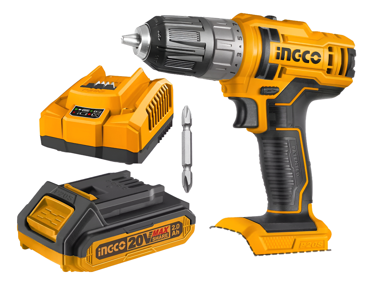 Atornillador A Bateria 20v P20s C 1 Bateria Y Cargador Ingco - Imagen 3