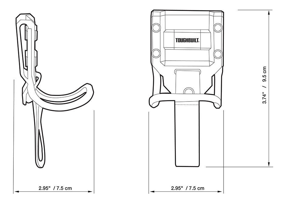 Cartuchera Porta Martillo Con Clip Tb-52 Toughbuilt - Imagen 6