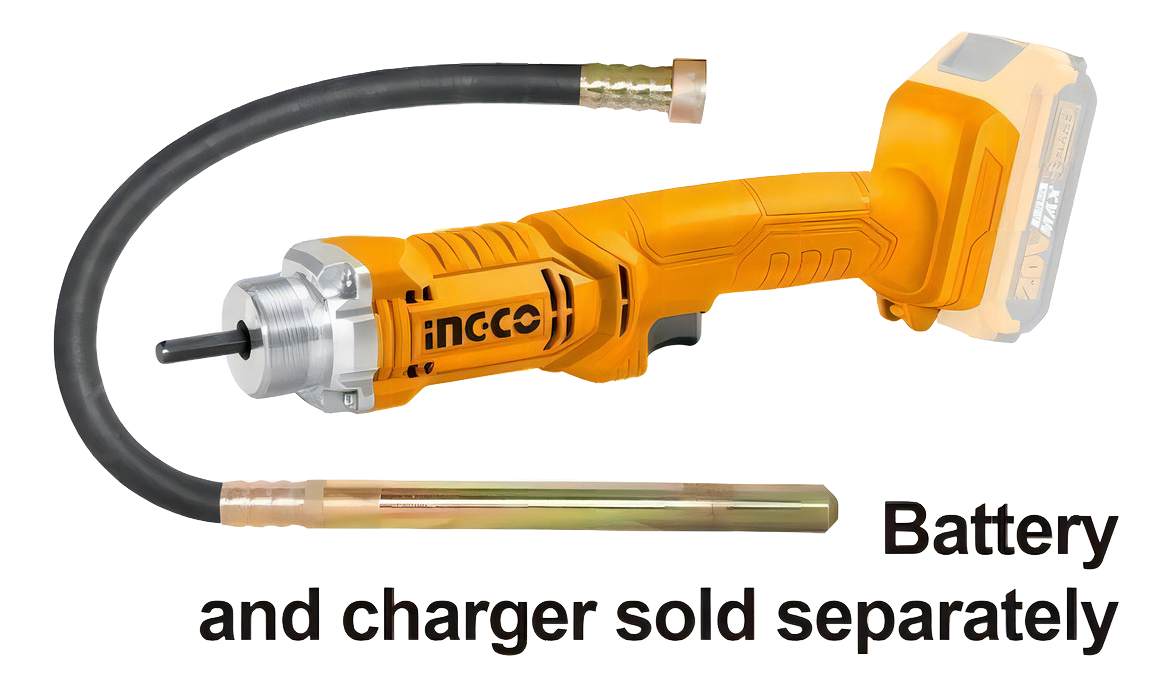 Vibrador De Hormigon Concreto Ingco Bateria 20v Ccvli202301 - Imagen 3