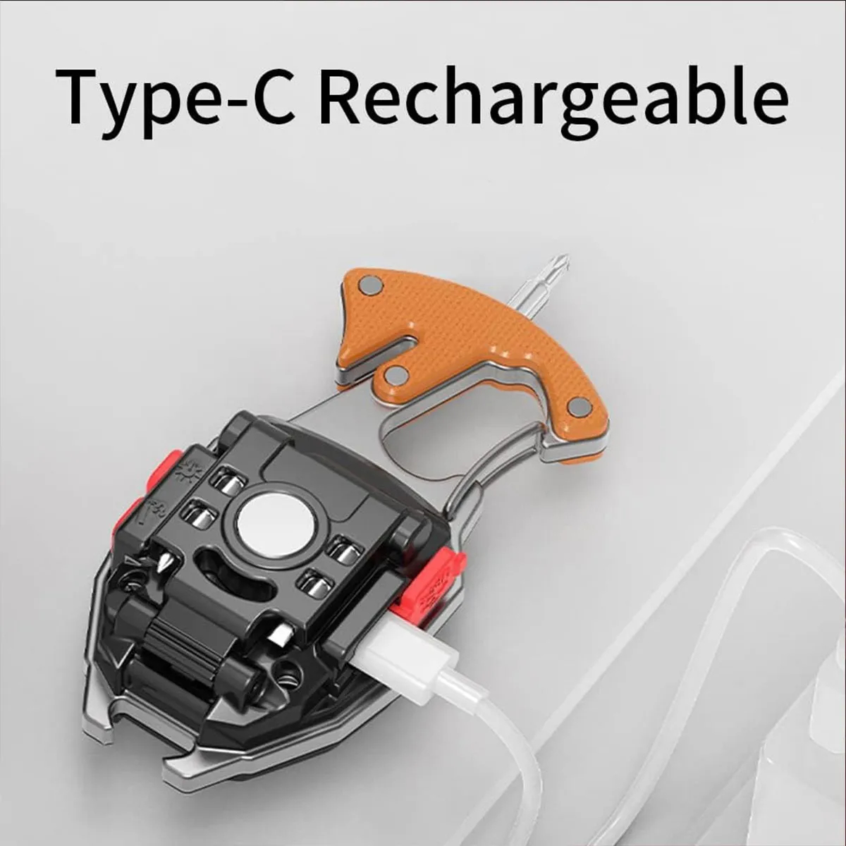 Linterna Llavero Multifuncion Supervivencia Camping - Imagen 5