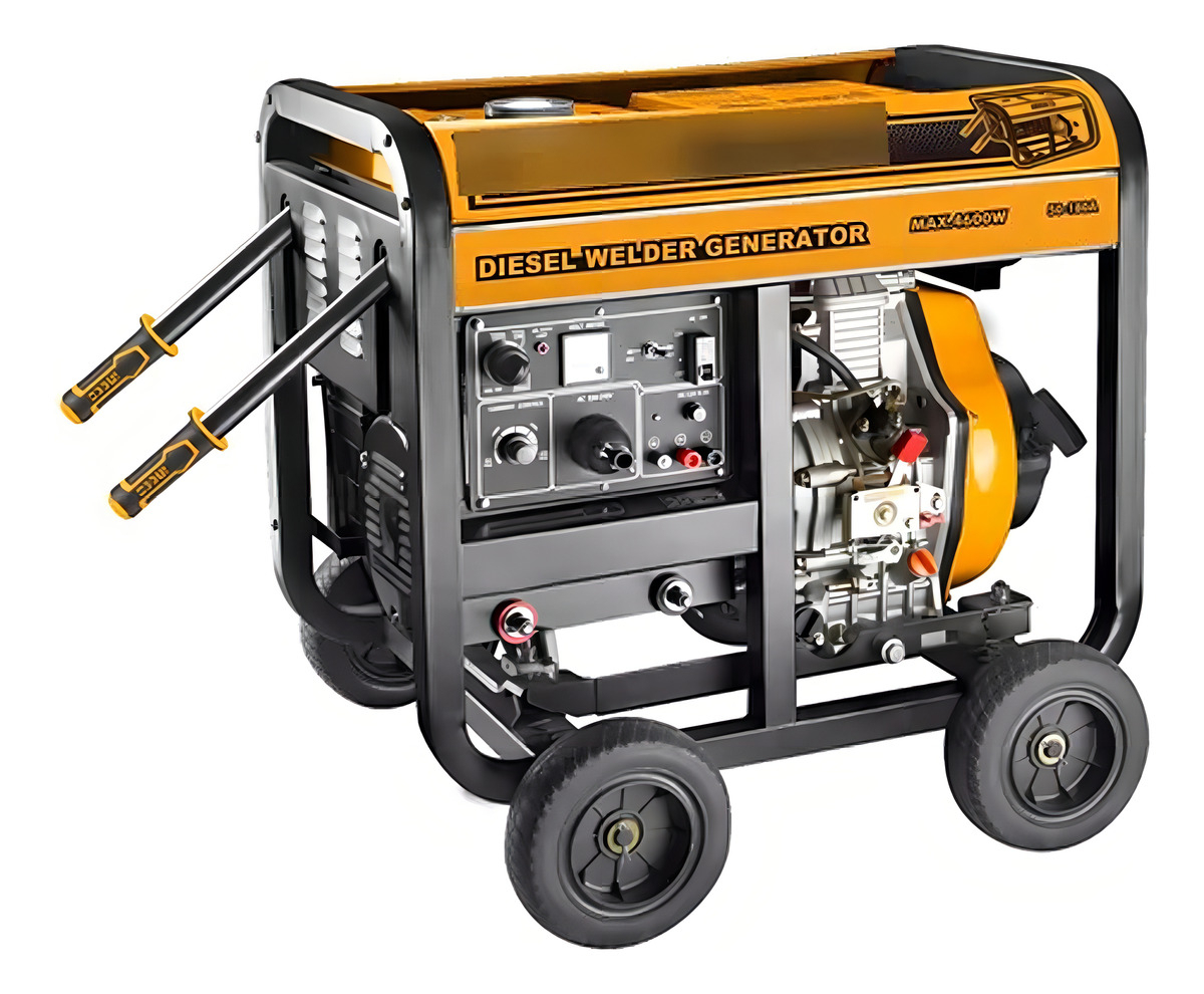 Generador Diesel 4,6kw Moto Soldadora 180 Cargador 12v Ingco