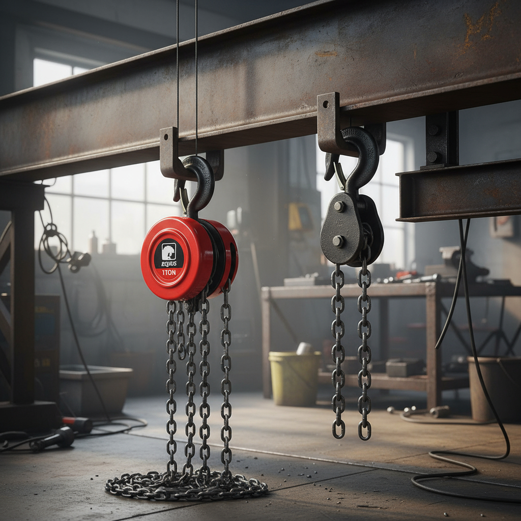 Aparejo A Cadena 1 Tonelada 3 Metros Equus - Imagen 3