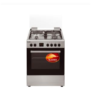 Cocina Combinada 3+1 James Con Disco Y Horno Electrico C25 Color Acero Inoxidable Inox