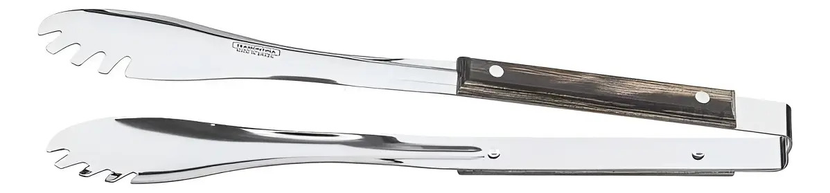 Pinza Para Asado Tramontina 38cm Gris Ónix