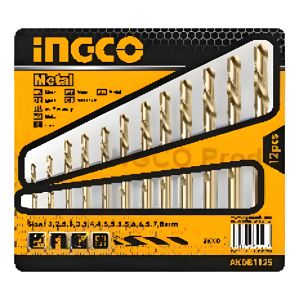 Set 12 Mechas Taladro Metal 2-8mm Blister Ingco Akdb1125