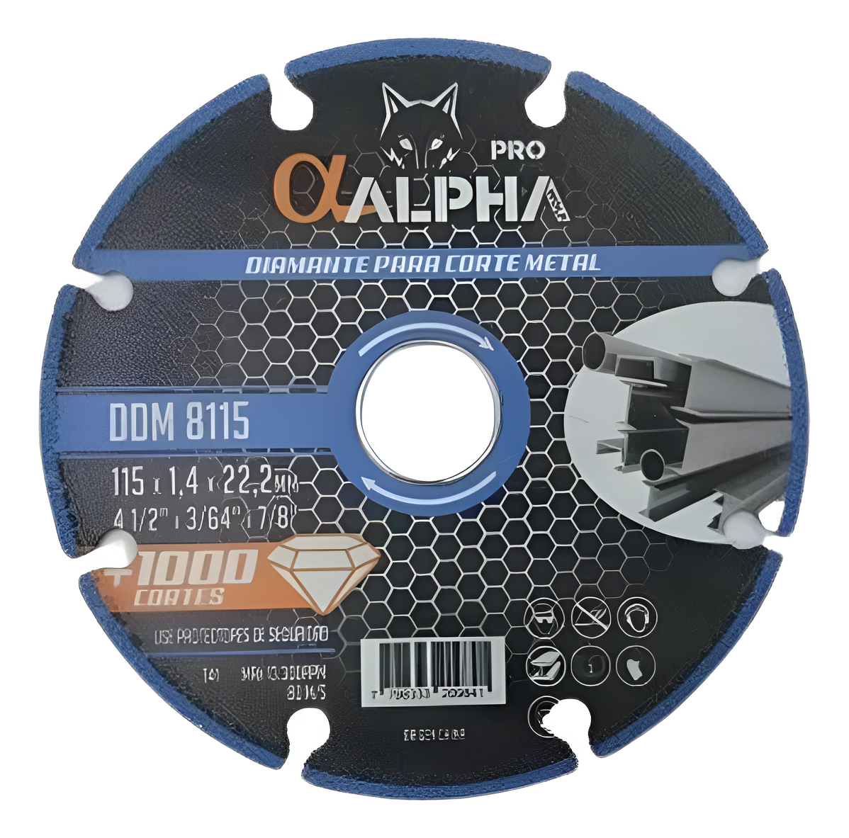 Disco Diamante Para Cortar Metal 1000 Cortes Alpha Pro