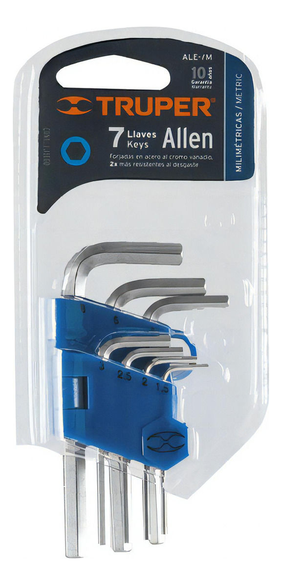 Juego De Llaves Allen Mm 7 Piezas Truper - 15530 - Imagen 2