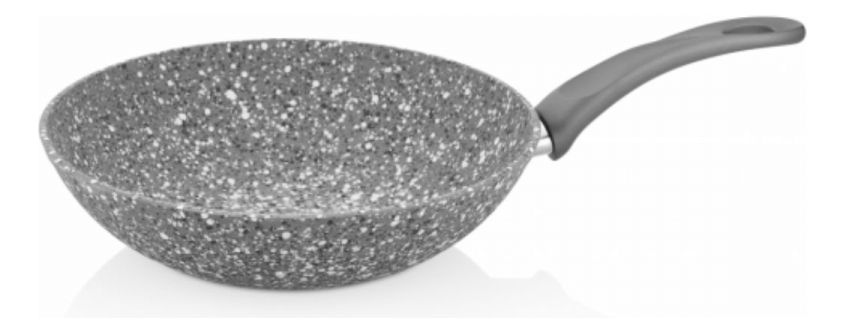 Wok Sarten Antiadherente Papilla 28cm Granito Mango - Imagen 4