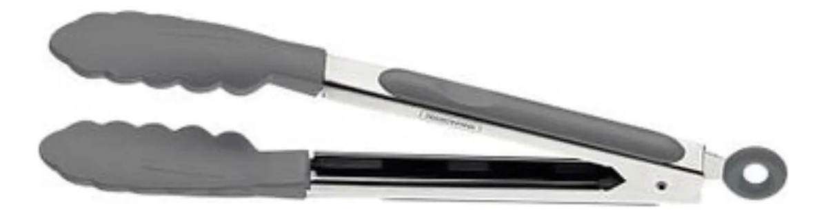 Pinza Empuñadura Multiusos Silicona Acero Inoxidable 29 Cm - Imagen 2