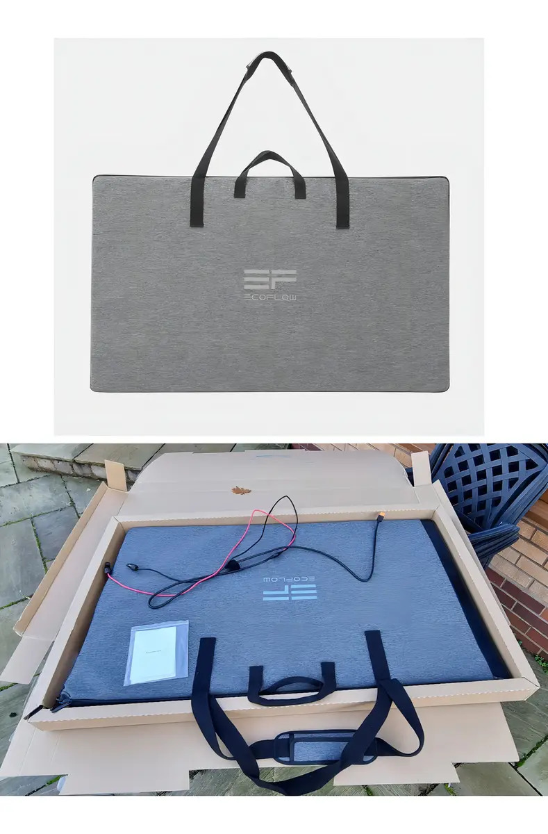 Panel Solar Portátil Plegable Ecoflow, 400 W, Ip, Panel Solar, Color Negro, Voltaje De Circuito Abierto, 41 V, Voltaje Máximo Del Sistema: 48 V 48v 41v - Imagen 5