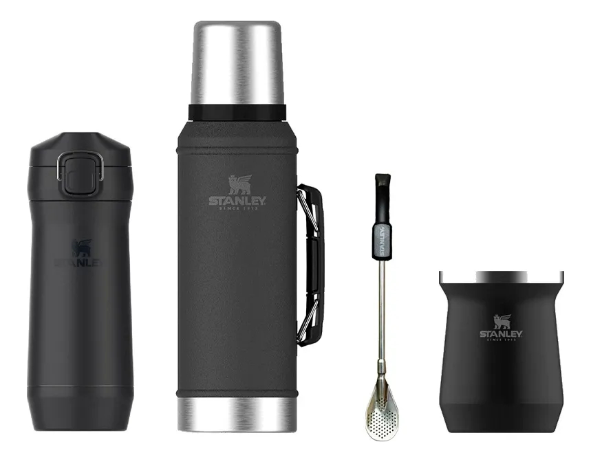 Kit Stanley Termo 950cc + Mate 236ml + Bombilla + Yerbera - Imagen 3