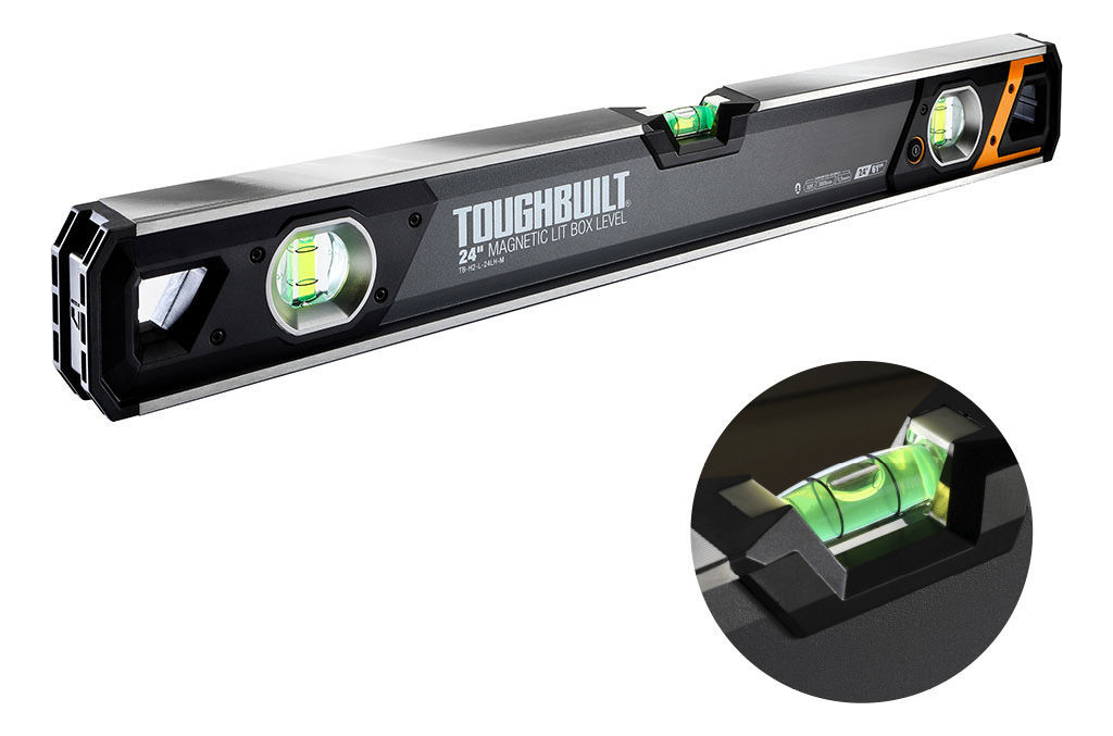 Nivel Magnético Burbuja Iluminada 60cm Tb-h2-l-24lh-m Toughb