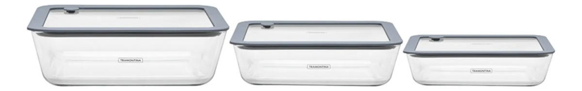 Frascos Hermético Para Alimentos Tramontina Vittra X3 - Imagen 2
