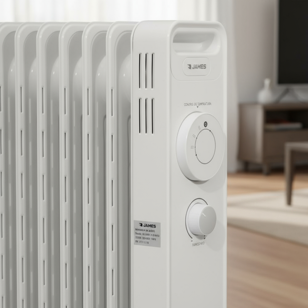 Radiadior De Aceite James 2000w Blanco - Imagen 3