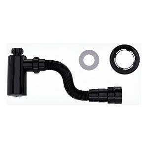 Sifon Tipo Botella Abs Pro Negro Mate 1 1/4 Superpro Kirkor