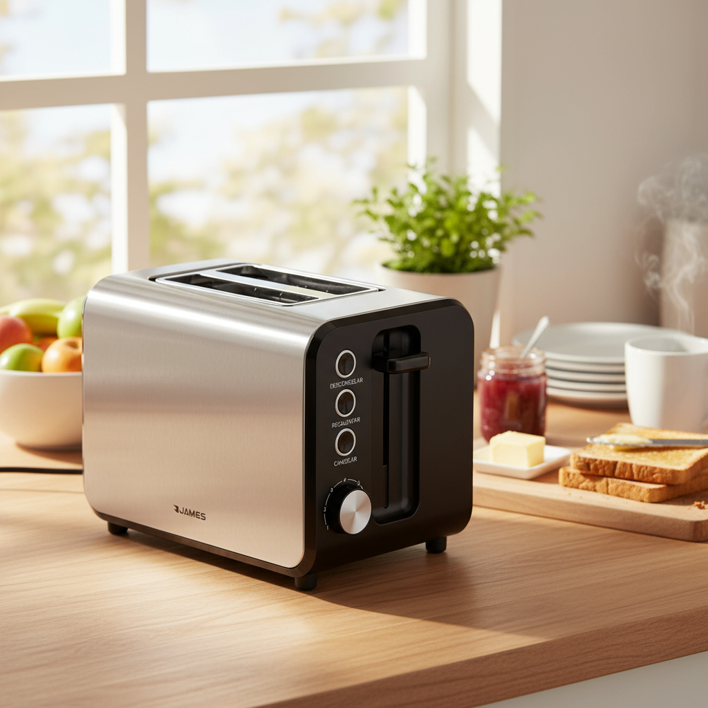 Tostadora James 2 Rebanadas Tji2p G2 Inox - Imagen 2
