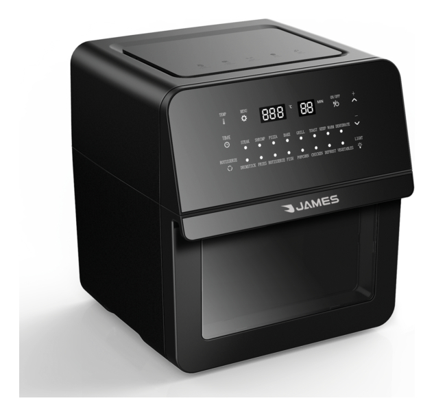 Freidora Sin Aceite Horno Multifunción James 16lt Fj-af 16 - Imagen 2