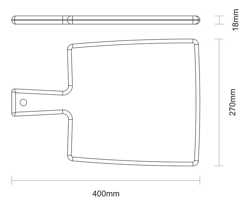 Tabla Tramontina De Madera Para Barbacoa Con Asa 40 X 27 Cm - Imagen 2