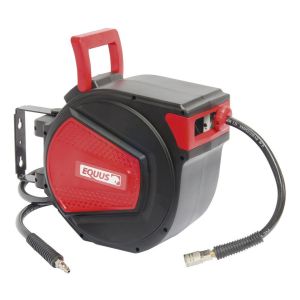 Manguera Con Carretel Retráctil Para Aire Comprimido 15m Equ