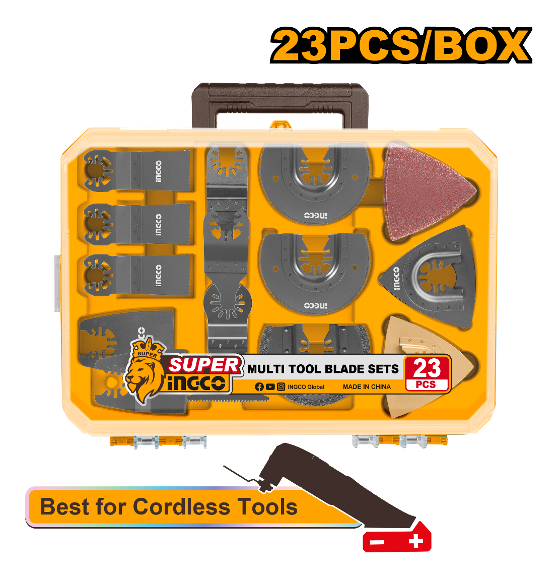 Accesorios Para Herramienta Multifuncion Ingco Aktmt2301 - Imagen 3