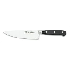 Cuchillo Cocinero 15 Cm Forjado Forge 3 Claveles 1562 Color Mango Negro