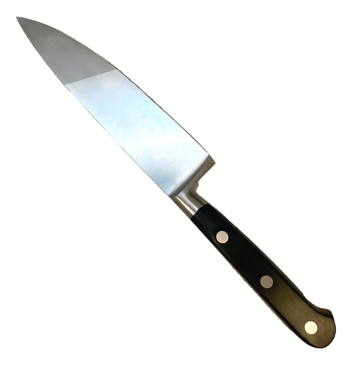 Cuchillo Cocinero 15 Cm Forjado Forge 3 Claveles 1562 Color Mango Negro - Imagen 5