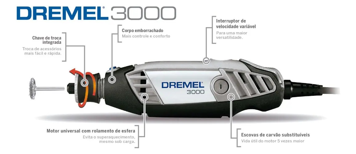 Microrrefinador 3000 Con 30 Accesorios Dremel - Imagen 4