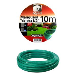 Manguera Equus Riego Jardin 10 Metros Verde