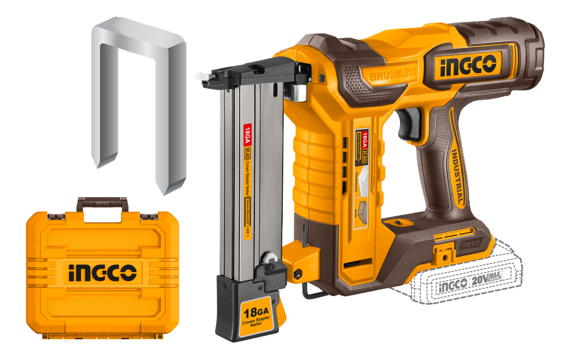Clavadora Engrapadora A Bateria 40mm 20v Ingco Ccsnli6005 - Imagen 2