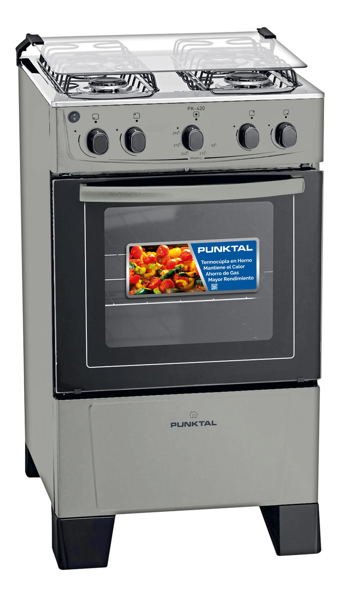 Cocina A Supergas Punktal Titanium Pk-420 4 Hornallas - Imagen 3