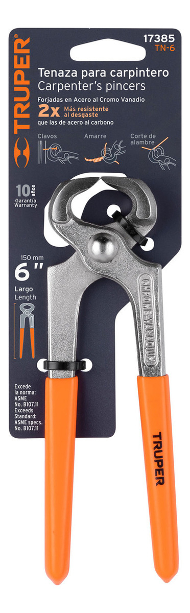 Tenaza Para Carpintero 6' Truper 17385 - Imagen 5