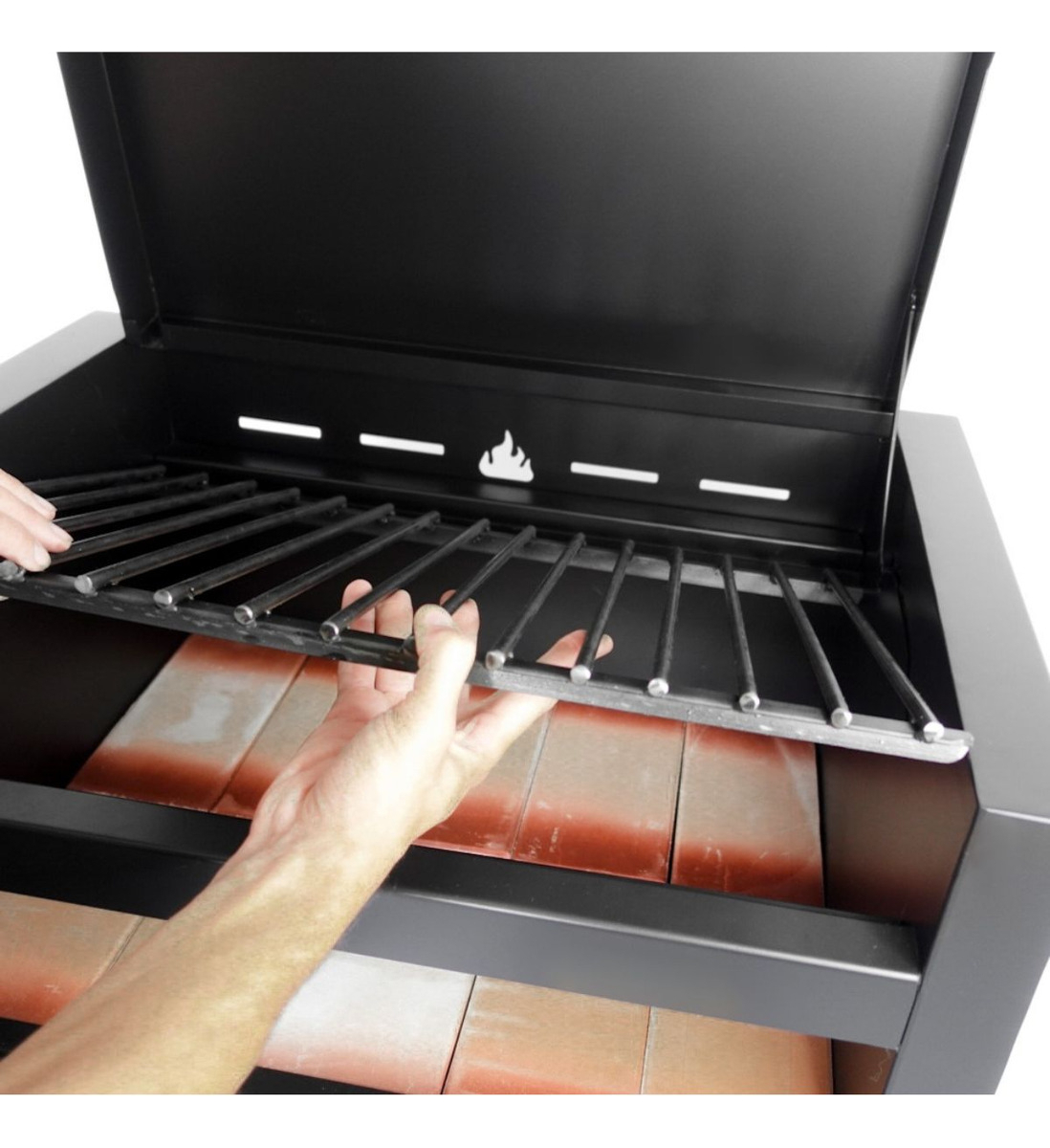 Balconera Parrillero Parrilla Con Ruedas Y Funda Asaparri - Imagen 6