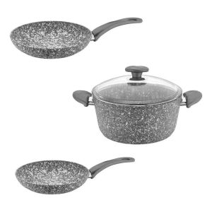 Set Cocina Granito 4 Piezas Papilla Stone