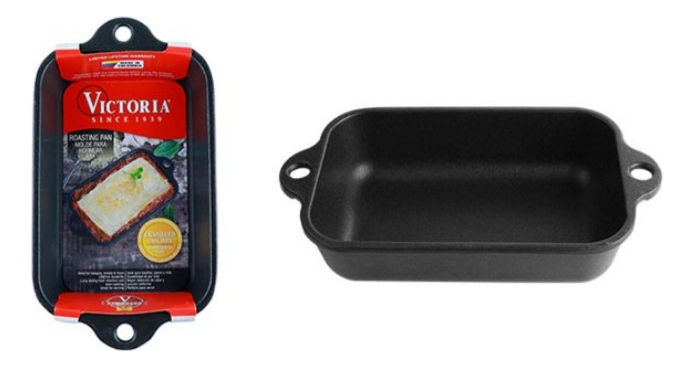 Asadera Victoria Hierro Esmaltado 18x11.5cm C/asas Kirkor